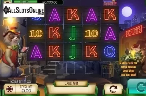 Reel Screen. Blackjack Cats from Asylum Labs Inc.