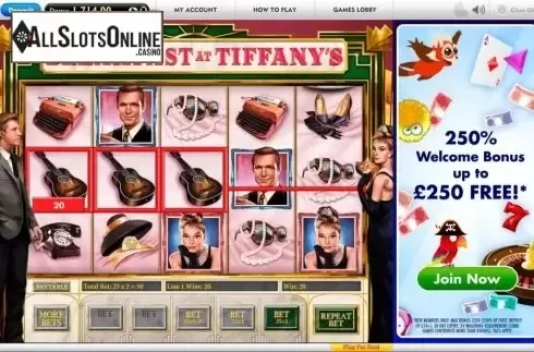 Win Screen 2. Breakfast at Tiffany's from Gamesys
