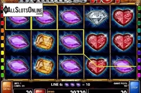Screen 3. Brilliants Hot from Casino Technology