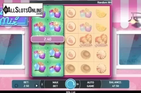Win Screen. Candy Mix from Bet2Tech
