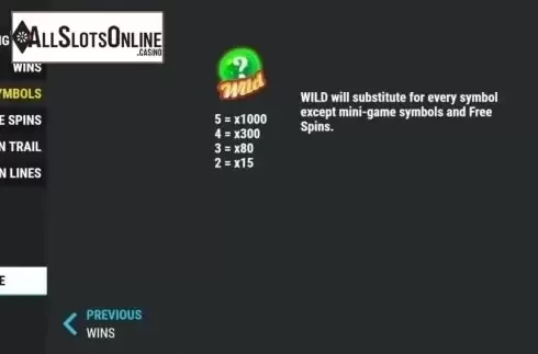 Paytable 3. Casino Crops from Slot Factory