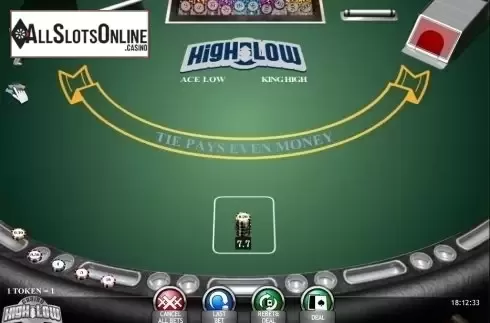 Game Screen. Casino High Low Poker (iSoftBet) from iSoftBet