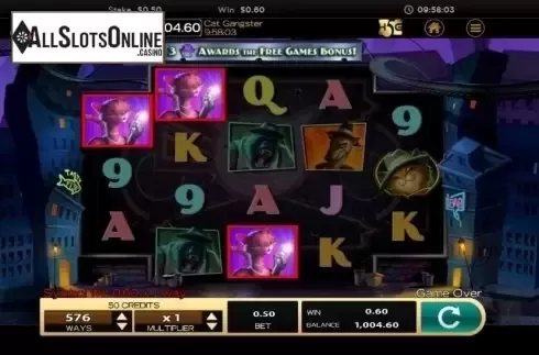 Win screen 5. Cat Gangster from High 5 Games