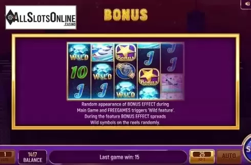 Game Features screen 2