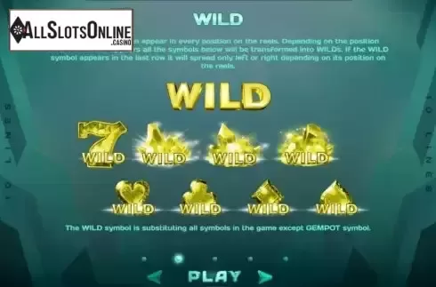 Game Feature screen