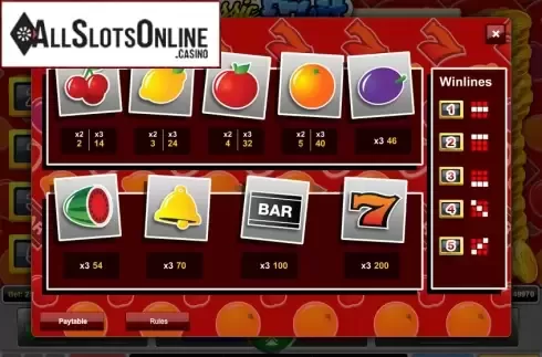 Screen2. Classic Fruit from 1X2gaming