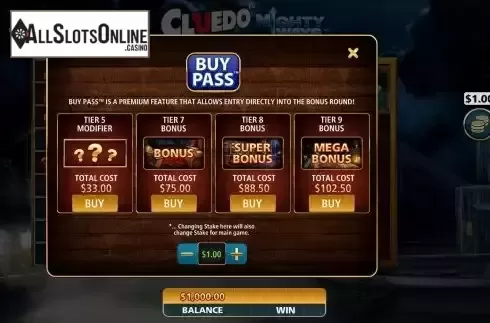 Buy Feature Screen