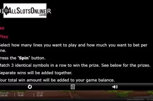 Game Rules 1. Coin Conqueror from gamevy