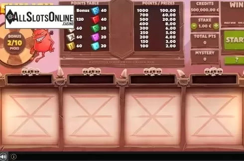Reels screen. Devilish Dice from GAMING1