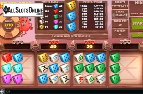 Game workflow . Devilish Dice from GAMING1