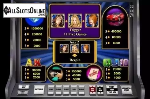 Paylines. Diamond Trio from Novomatic