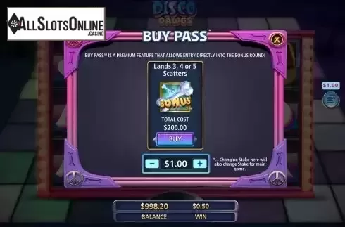 Buy Feature Screen