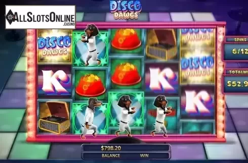 Free Spins Gameplay Screen