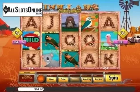 Win Screen 3. Dollars Down Under from Genii