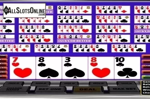 Game Screen. Double Bonus Poker MH (Betsoft) from Betsoft