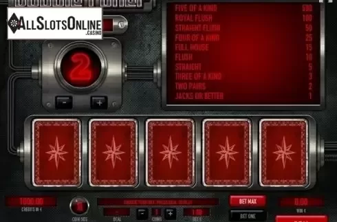 Game Screen 1. Double Poker (Tom Horn Gaming) from Tom Horn Gaming