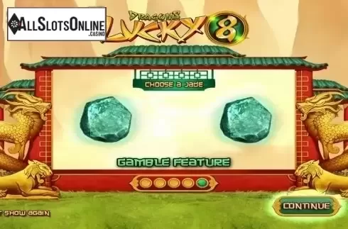 Start Screen. Dragons Lucky 8 from Wazdan
