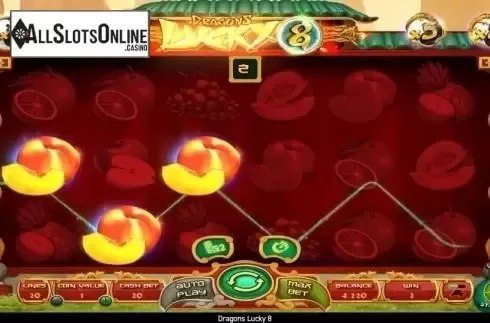 Win Screen 1. Dragons Lucky 8 from Wazdan