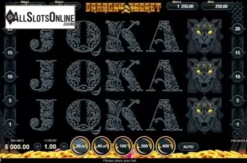 Reel Screen. Dragon's Secret (Gamzix) from Gamzix