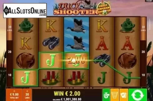 Win Screen. Duck Shooter CCS from Gamomat