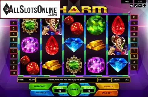 Reel Screen. Gem Charm from Platin Gaming