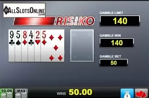 Gamble feature screen. Ghost Slider from Merkur