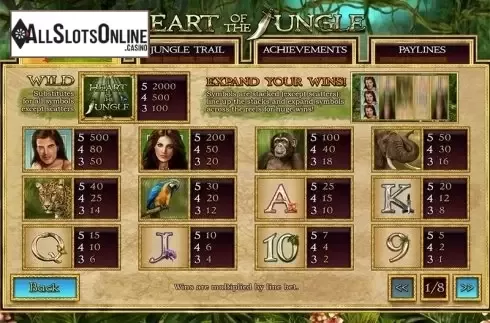 Screen2. Heart of the Jungle from Playtech
