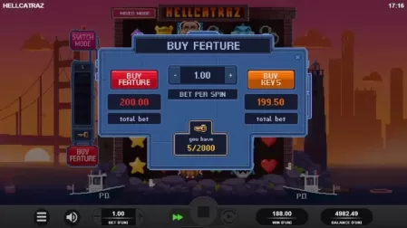 Hellcatraz slot screenshot 3