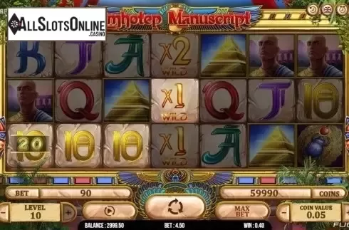 Win Screen 1. Imhotep Manuscript from Fugaso