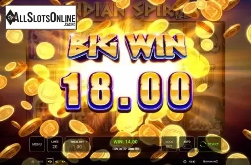 Big Win. Indian Spirit Deluxe from Greentube