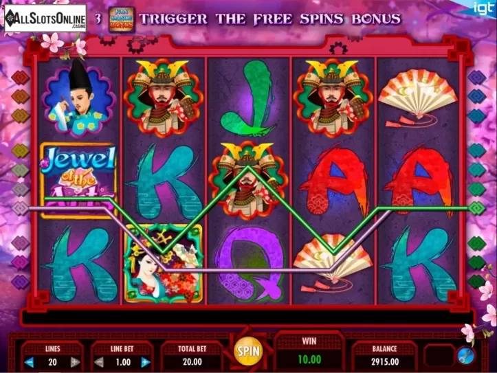 Screen9. Jewel of the Arts from IGT
