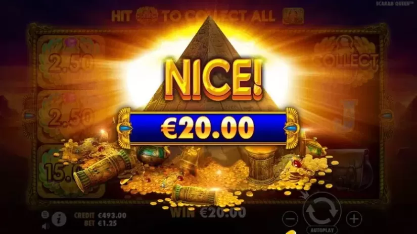John Hunter and the Tomb of the Scarab Queen slot screenshot