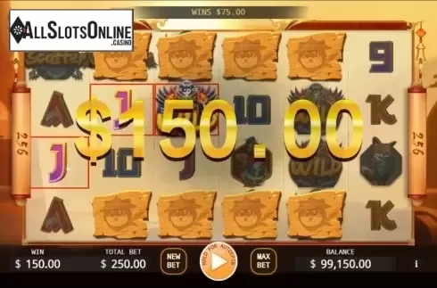 Win Screen. KungFu Kaga from KA Gaming