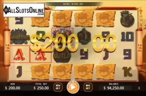 Win Screen 3. KungFu Kaga from KA Gaming