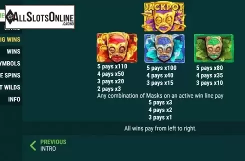 Med-Paytable Symbols screen