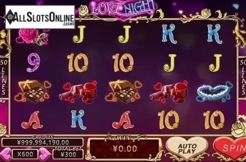 Reel Screen. Love Night from CQ9Gaming