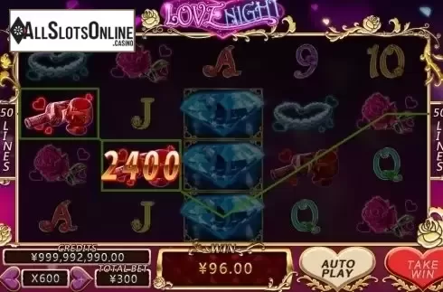 Win Screen. Love Night from CQ9Gaming