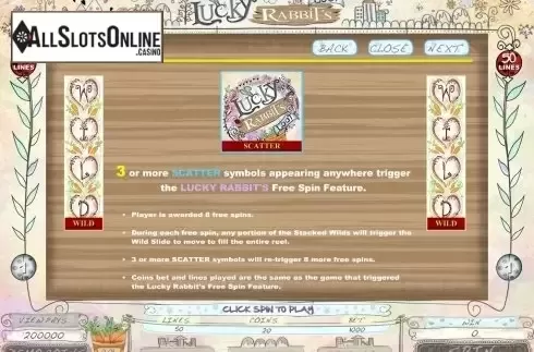 Screen4. Lucky Rabbits Loot from Microgaming
