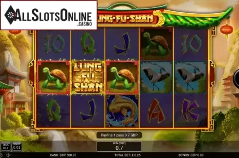 Win Screen. Lung-Fu Shan from Nektan