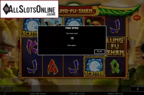 Free Spins Triggered. Lung-Fu Shan from Nektan