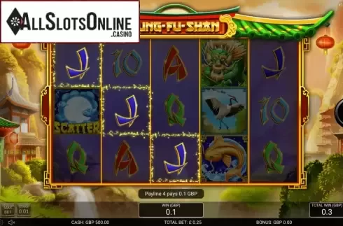 Win Screen. Lung-Fu Shan from Nektan