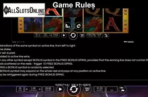 Game Rules. Magic Of The Ring from Wazdan