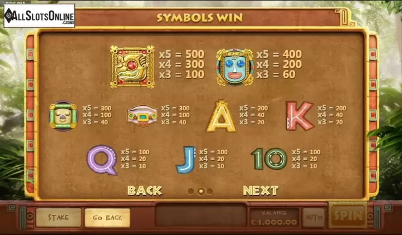 Screen2. Mayan Mystery from Cayetano Gaming