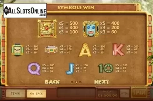 Screen2. Mayan Mystery from Cayetano Gaming
