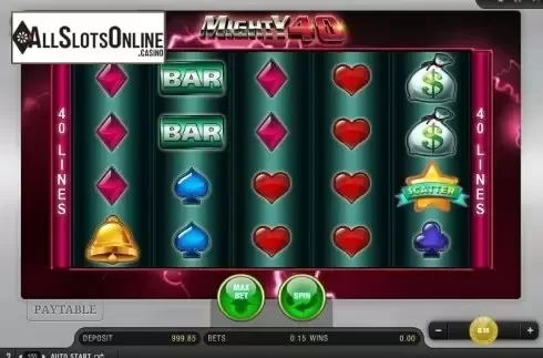 Screen 1. Mighty 40 from Bally Wulff