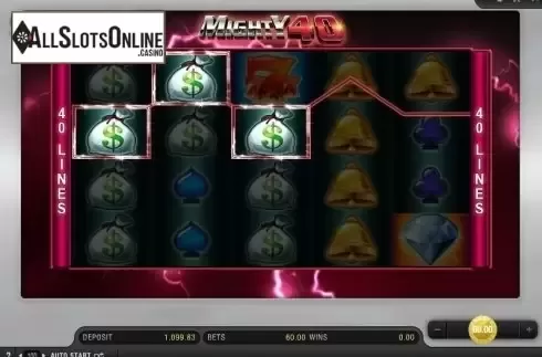 Screen 2. Mighty 40 from Bally Wulff