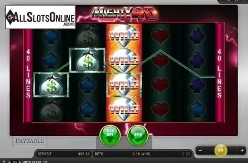 Screen 3. Mighty 40 from Bally Wulff