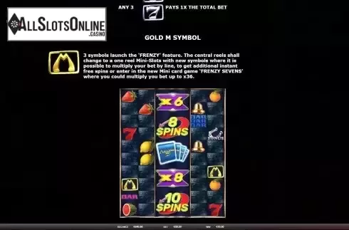Frenzy feature screen