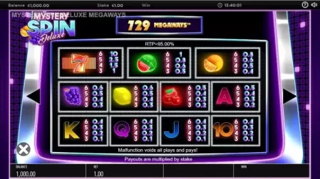 Mystery Spin Deluxe Megaways slot screenshot 2