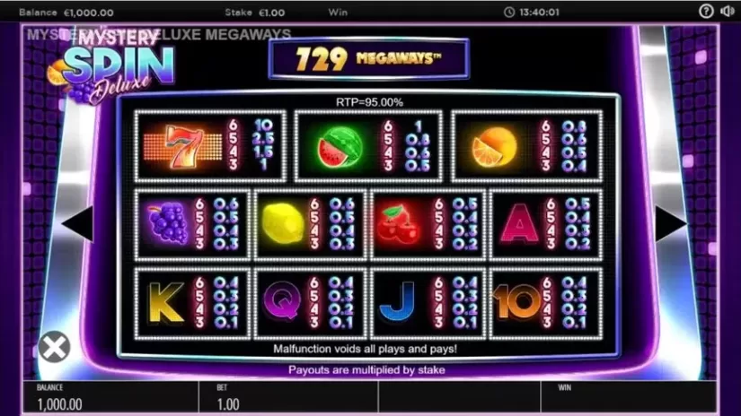 Mystery Spin Deluxe Megaways slot screenshot 2